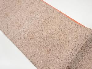 リサイクル　連珠向かい狩猟文模様織出し全通袋帯